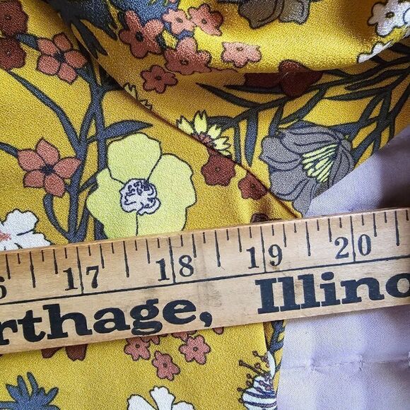 EUC WORN ONCE ELIANE ROSE FLORAL QUARTER BUTTONED PUFFED SLEEVES DRESS SIZE 10/M - Picture 13 of 16